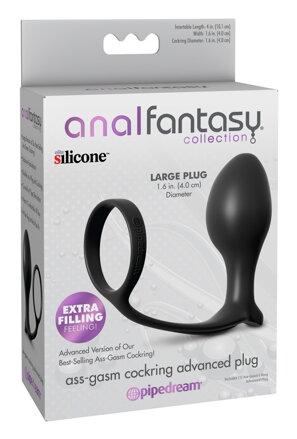 Ass-Gasm Cock Ring Advanced Plug