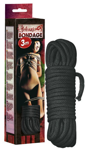Bondage lano 3m černe