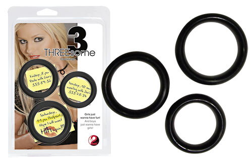 Three Some Cockring Black Three Some Cockring Black